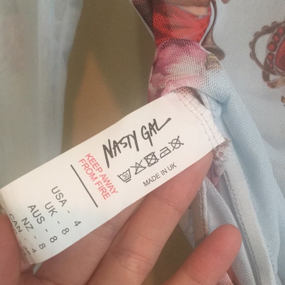 Nasty Gal Heaven Sent Cherub Mesh Bodysuit - Picture 9 of 16